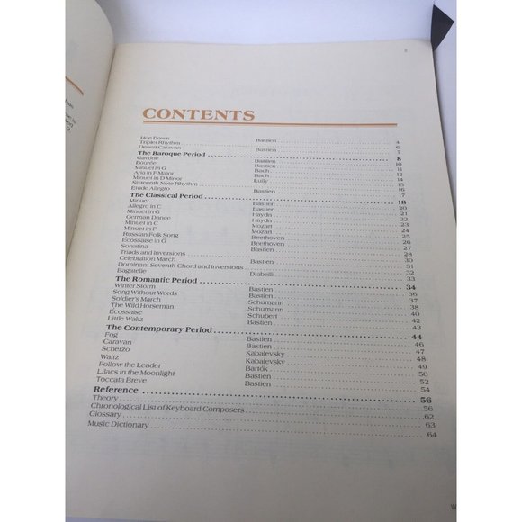 Intermediate Repertoire Level 1 Piano Course by James & Jane Bastien WP105 1982 - Picture 6 of 6